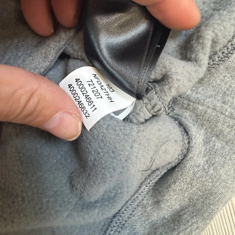 NWT The North Face Womens‎ Large Recover-Up Crew Sweater Sweatshirt Gray Quilted